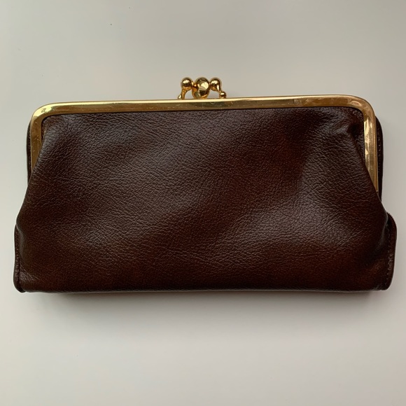 Vintage Stitched Boho 70s Clutch In Orange and Pink - Picture 7 of 13